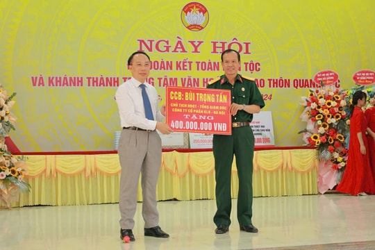 Doanh nhân Bùi Trọng Tấn hết lòng vì quê hương Hồng Phong (Ninh Giang)