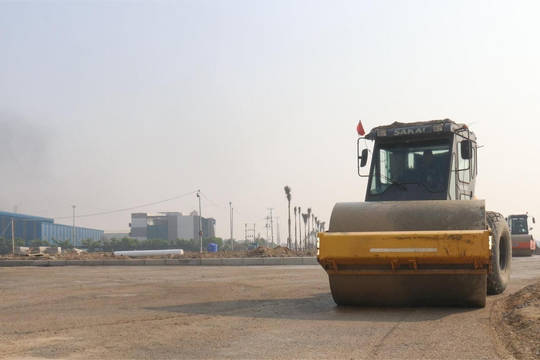 Thi công hạ tầng khu công nghiệp Gia Lộc giai đoạn 1 đạt 70% khối lượng