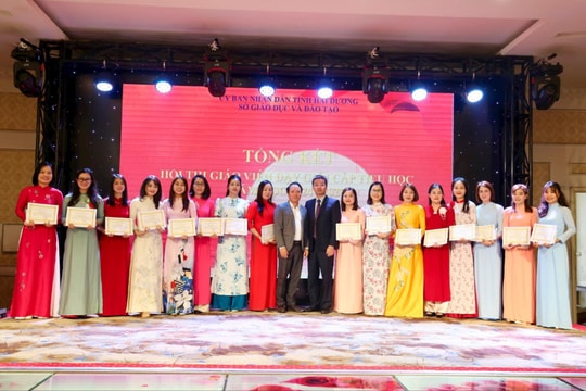 64 giáo viên tiểu học dạy giỏi sáng tạo, xuất sắc tỉnh Hải Dương