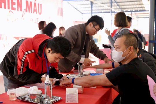 Doanh nghiệp đông công nhân nhất Hải Dương hiến máu tình nguyện