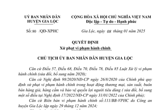 Bán pháo nổ, người đàn ông ở Hưng Yên bị phạt 80 triệu đồng