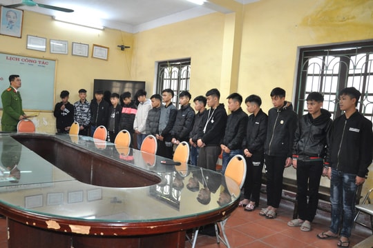 Công an TP Hải Dương khởi tố 16 đối tượng gây rối trật tự công cộng