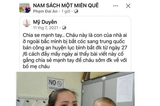 Trang Facebook 'Nam Sách một miền quê' thông tin sai sự thật