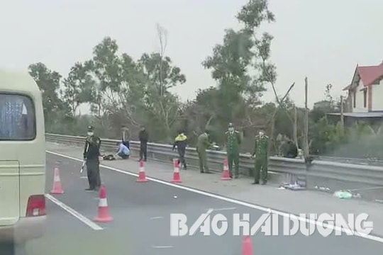 Một người đàn ông tử vong vì nằm ra cao tốc Hà Nội - Hải Phòng đoạn qua Hải Dương