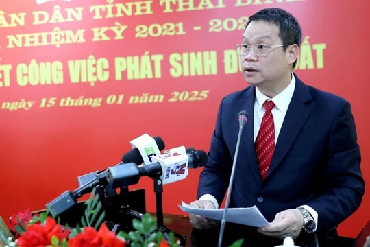 Phó Bí thư Tỉnh ủy được bầu làm Chủ tịch UBND tỉnh Thái Bình