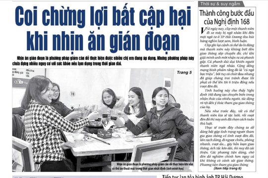 Xem gì trên báo Hải Dương ngày 16/1?