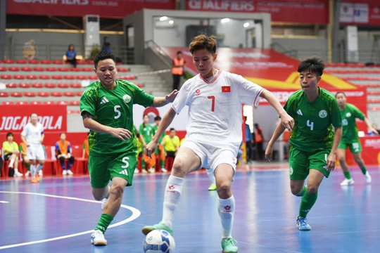 Đội tuyển futsal nữ Việt Nam thắng Macau (Trung Quốc) 21 - 0