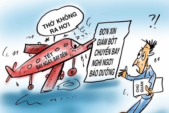 Máy bay quá tải vì Tết