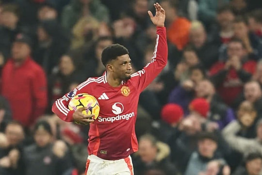 Man Utd thắng muộn nhờ hat-trick của Amad