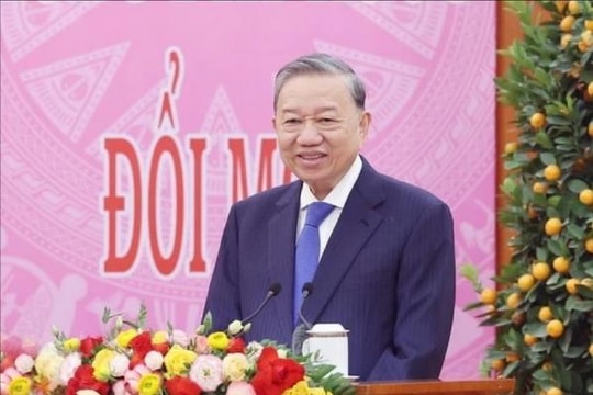 Tổng Bí thư Tô Lâm tiếp đoàn kiều bào tiêu biểu tham dự Chương trình 'Xuân Quê hương 2025'