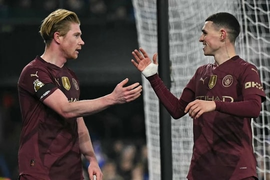 Man City trở lại top 4 sau trận thắng hủy diệt Ipswich Town
