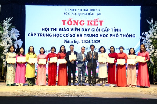 104 giáo viên trung học được công nhận dạy giỏi cấp tỉnh