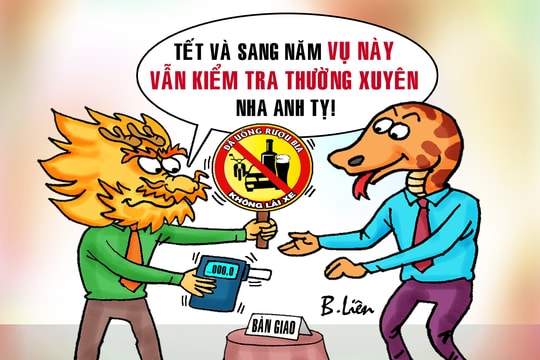 Bàn giao kiểm tra nồng độ cồn