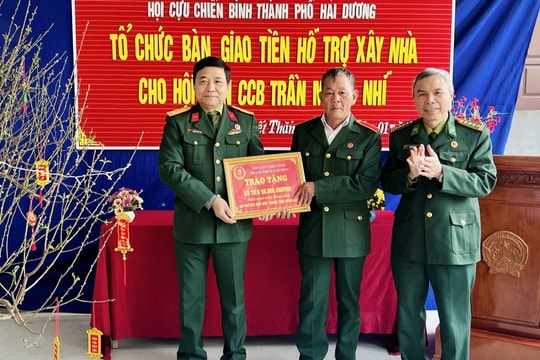 9 hội viên cựu chiến binh nghèo có nhà mới trước Tết Ất Tỵ