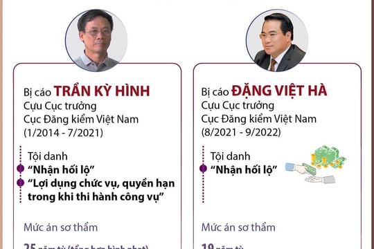 Hai cựu Cục trưởng Cục Đăng kiểm Việt Nam cùng 123 bị cáo được giảm án tù