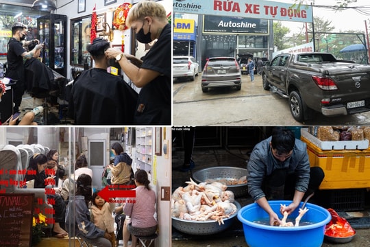 Làm không ngơi tay, thợ rửa xe, cắt tóc 'hái' ra tiền ngày giáp Tết
