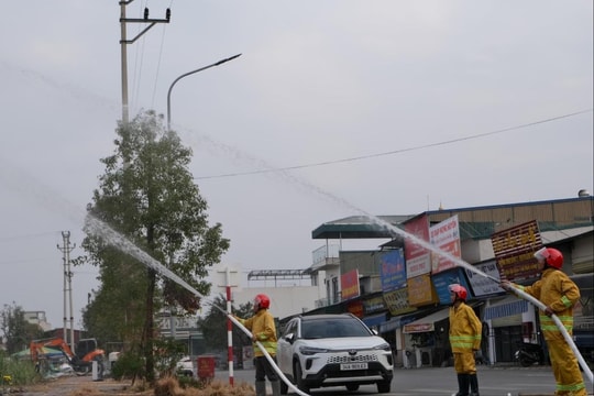Tận mắt xem Đội phòng cháy chuyên nghiệp nhất các chợ Kim Thành (Hải Dương)