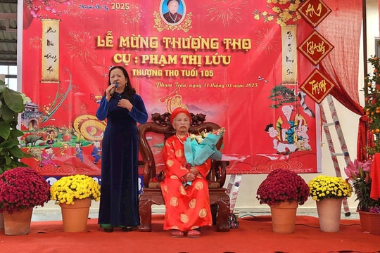 Dịp Tết Ất Tỵ, Hải Dương chúc thọ 380 cụ tròn 100 tuổi