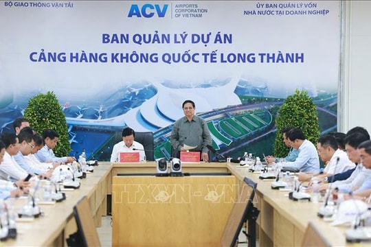Thủ tướng Phạm Minh Chính đôn đốc thi công các dự án hạ tầng giao thông khu vực phía Nam