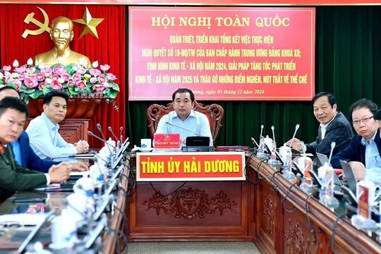 Ban Thường vụ Tỉnh ủy Hải Dương chỉ đạo tập trung thực hiện tốt 15 nhiệm vụ trọng tâm phát triển kinh tế - xã hội