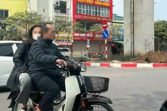 Phó Trưởng Công an phường không đội mũ bảo hiểm chở vợ bị phạt 1 triệu đồng