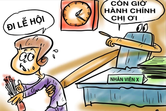 Không đi lễ hội trong giờ hành chính