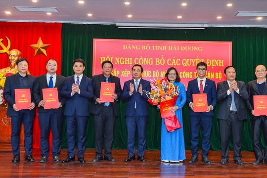 Ban Tuyên giáo và Dân vận Tỉnh ủy Hải Dương có 6 phòng chuyên môn