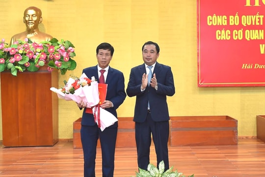 Đồng chí Nguyễn Văn Đoàn giữ chức Phó Trưởng ban Thường trực Ban Tổ chức Tỉnh ủy Hải Dương