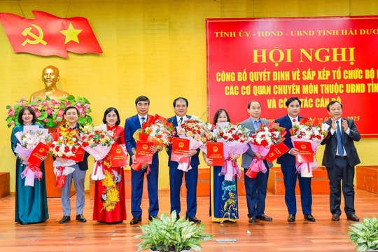 Đồng chí Bùi Văn Thăng giữ chức Giám đốc Sở Nông nghiệp và Môi trường Hải Dương