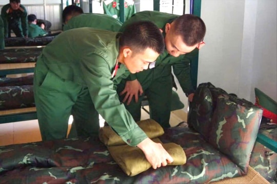 Tân binh tâm tình về những ngày đầu nhập ngũ