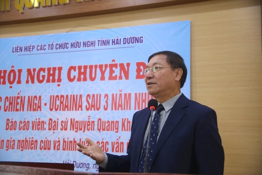 Liên hiệp Các tổ chức hữu nghị tỉnh nói chuyện chuyên đề về cuộc chiến Nga - Ukraine