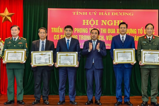 39 tập thể, cá nhân diện Ban Thường vụ Tỉnh ủy Hải Dương quản lý xếp loại hoàn thành xuất sắc nhiệm vụ