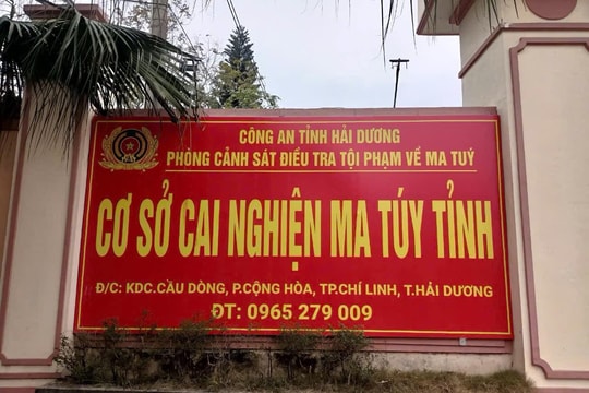 Cơ sở cai nghiện ma túy tỉnh Hải Dương thành 1 đội của Phòng Cảnh sát điều tra tội phạm về ma túy