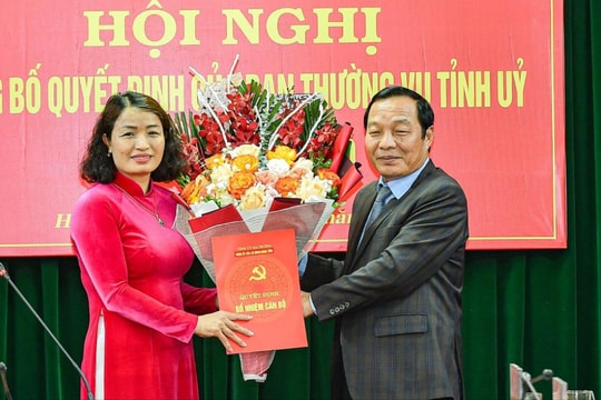 Đồng chí Vũ Thị Hà giữ chức Phó Bí thư chuyên trách Đảng ủy Các cơ quan Đảng tỉnh Hải Dương