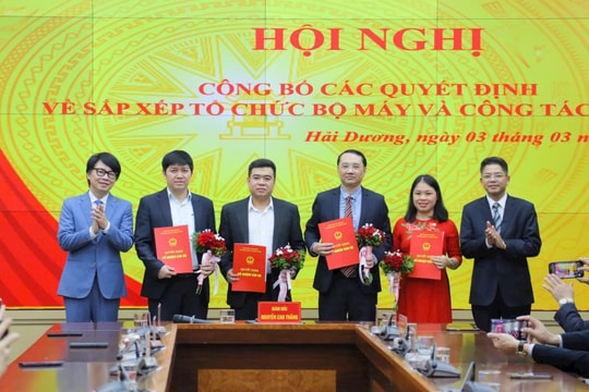Sở Khoa học và Công nghệ sau hợp nhất có 9 phòng, đơn vị trực thuộc