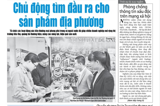 Xem gì trên báo Hải Dương ngày 4/3?