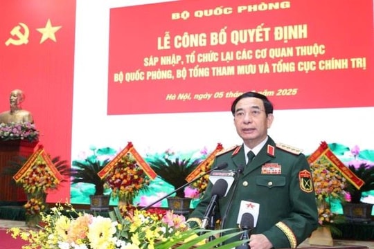 Bộ Quốc phòng công bố quyết định sáp nhập, tổ chức lại các cơ quan