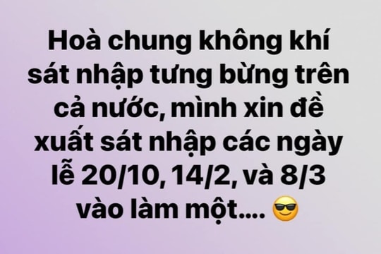 Cánh mày râu hài hước đề xuất 'sáp nhập' ngày 8/3