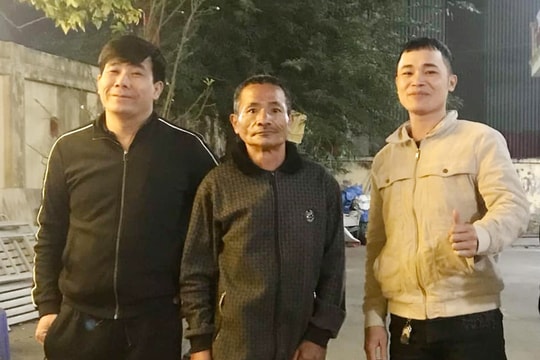 Người đàn ông đi lạc ở thị trấn Lai Cách đã được người thân đón về