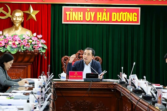 Xây dựng đề án sáp nhập cấp xã, báo cáo Ban Thường vụ Tỉnh ủy Hải Dương trước ngày 30/4/2025