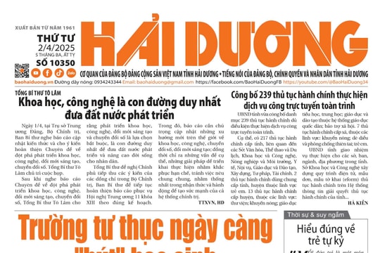 Xem gì trên báo Hải Dương ngày 2/4?