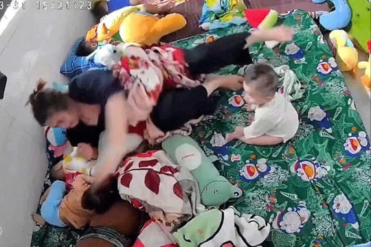 Công an vào cuộc vụ bảo mẫu cơ sở tư nhân đánh trẻ ở Tiền Giang