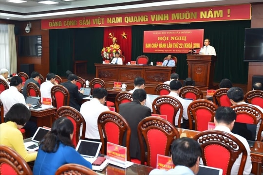 Sáng nay, Ban Chấp hành Đảng bộ tỉnh Hải Dương tổ chức hội nghị lần thứ 23