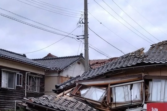 Động đất có độ lớn 6,2 làm rung chuyển TP Nishinoomote của Nhật Bản