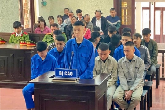 Tuyên án 17 thanh, thiếu niên ở Nam Sách gây rối trật tự công cộng