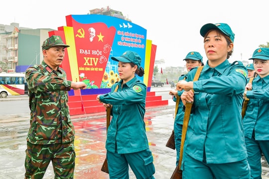 Hải Dương hoàn thành huấn luyện dân quân tự vệ năm thứ nhất
