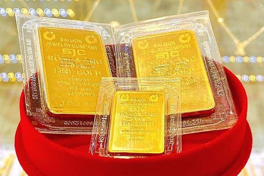 Giá vàng miếng tăng tiếp lên 118 triệu đồng một lượng