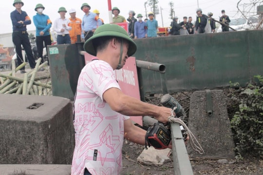 Giải tỏa hơn 1,2 ha đất vi phạm tại Cảng nội địa Phú Thái (Kim Thành)