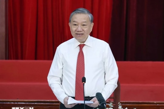 Tổng Bí thư Tô Lâm: Sáp nhập tỉnh không phải '2 cộng 2 bằng 4' mà '2 cộng 2 lớn hơn 4'