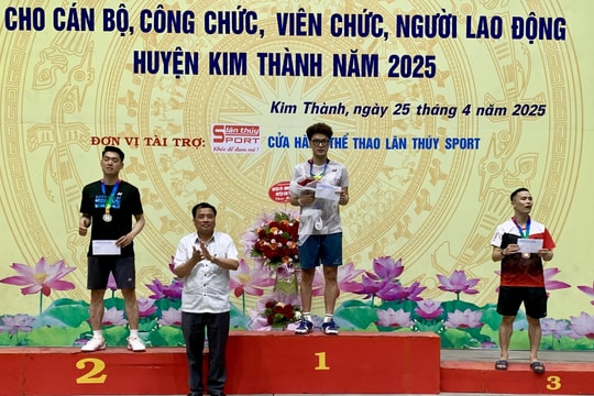 Kim Thành tổ chức giải cầu lông chào mừng ngày giải phóng miền Nam